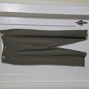 Blair Ladies Olive Green, Flat Front, Back Elastic Waist Trousers, 14P